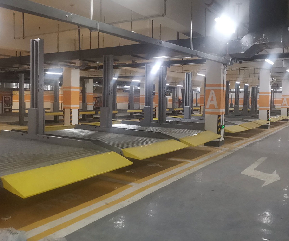 湖北省三層升降立體停車回收