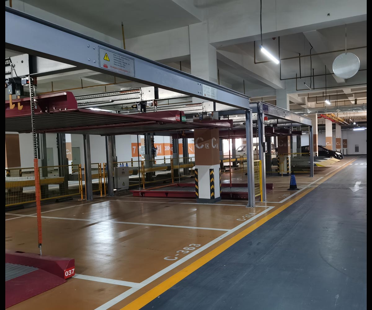 榕江縣地下室四柱升降式機械停車位