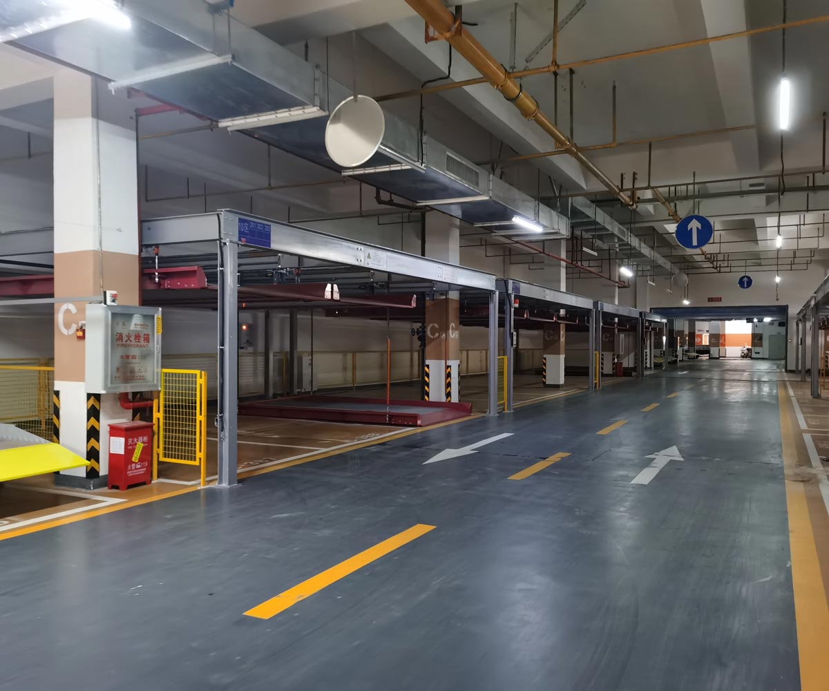湖北省小區(qū)家用簡易式立體車庫停車設備