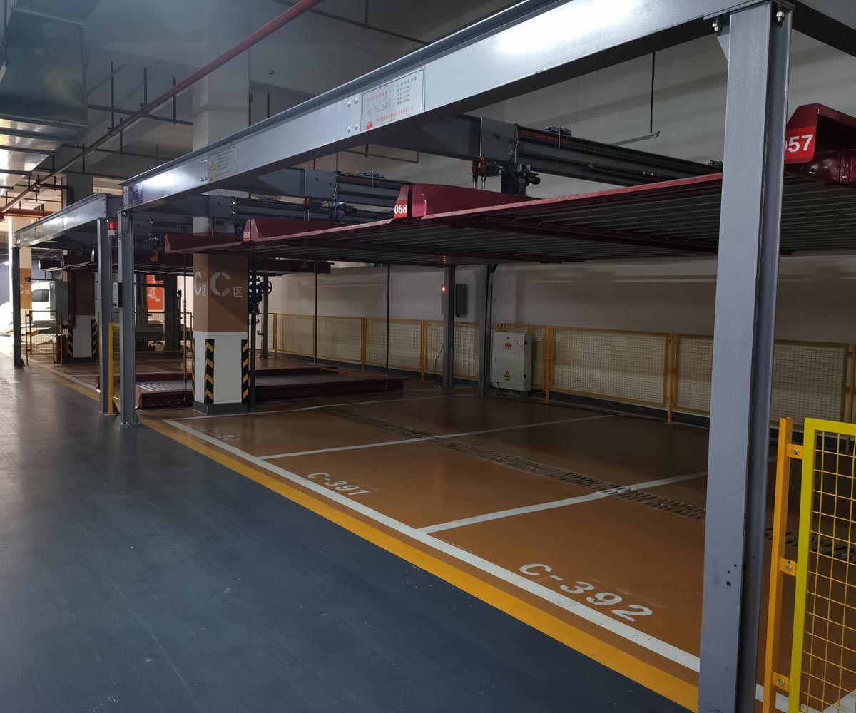 湖南省地下室兩柱簡(jiǎn)易式停車立體車庫(kù)